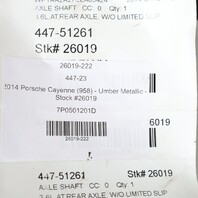 2011-2018 Porsche Cayenne Rear Axle Shaft CV Joint OEM 7P0501201D