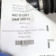 2011-2018 Porsche Cayenne Rear Axle Shaft CV Joint OEM 7P0501201D