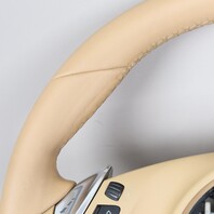 2011-2016 Porsche Cayenne Panamera Multifunction Steering Wheel Beige OEM