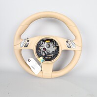 2011-2016 Porsche Cayenne Panamera Multifunction Steering Wheel Beige OEM