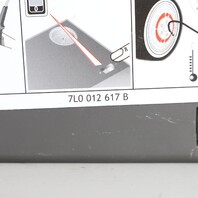 2011-2018 Porsche Cayenne Spare Tire Inflator Pump Tow Hook 7P0012112J OEM