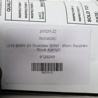 2009-2016 BMW Z4 E89 Right Passenger Dash Airbag OEM 72129129249