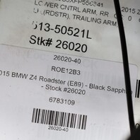 2009-2016 BMW Z4 E89 Left Rear Trailing Lower Control Arm OEM 33326783105