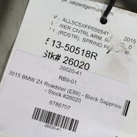 2009-2016 BMW Z4 E89 Left Rear Spring Perch Control Arm OEM 33326783106