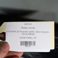 2009-2016 BMW Z4 E89 Right Passenger Front Door Panel Black OEM 51417216412