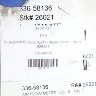 1985-1989 BMW 635CSi E24 Air Flow Meter OEM 13621466349 NOTE