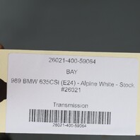 1988-1989 BMW 635CSi E24 Automatic Transmission OEM 24001466143