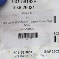 1986-1989 BMW 635CSi E24 Alternator OEM 12311466087