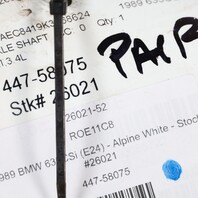 1984-1989 BMW 633csi 635csi M6 E24 Rear Axle Shaft CV Joint Pair OEM 33211226667