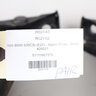 1987-1989 BMW 635CSi M6 E24 Front Bumper Impact Absorber Shock Pair OEM