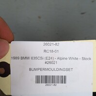 1987-1989 BMW 635CSi M6 E24 Front Bumper Rubber Moldings Pair OEM