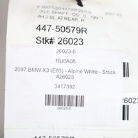 2007-2010 BMW X3 E83 Right Rear Axle Shaft CV Joint OEM 33213417392