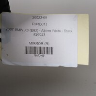 2004-2009 BMW X3 E83 Right Passenger Side View Door Mirror 51163448166 OEM