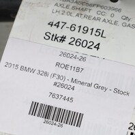 2012-2016 BMW 328i 428i Left Rear Axle Shaft CV Joint 33207637445 OEM