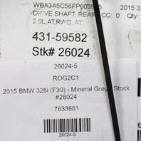 2012-2016 BMW 328i 2.0 RWD Automatic Rear Drive Shaft 26107633661 OEM