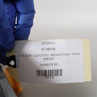 2013-2015 BMW 320i 328i 335i Right Door Mirror Side View Black OEM