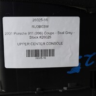 99-01 Porsche 911 996 Center Dash Air Vent Bezel Black Single Din OEM NOTE