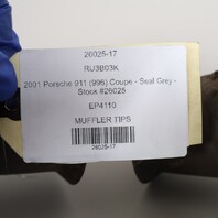 1999-2001 Porsche 911 996 3.4 Exhaust Muffler Tip Pair EP4110 OEM