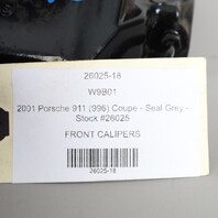 1999-2012 Porsche 911 996 Front Brake Calipers Brembo Set Pair Black OEM