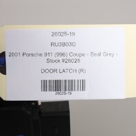 1998-2004 Porsche 911 996 Boxster 986 Right Door Latch 3B1837016P OEM