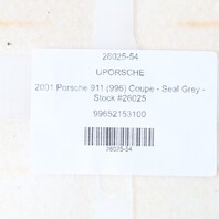 1999-2004 Porsche 911 Boxster Front Seat Backrest Cushion Black OEM