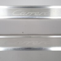 1999-2004 Porsche 911 996 Stainless Steel Door Sill Trim "Carrera" OEM