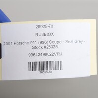 1997-2004 Porsche 911 Boxster Parking Brake Handle Aluminum Black OEM