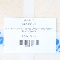 1999-2004 Porsche 911 Boxster Front Seat Backrest Cushion Black OEM