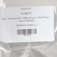 1997-2004 Porsche 911 Boxster Left Door Door Mirror Glass OEM 99673103501