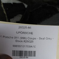 1999-2004 Porsche 911 996 Convertible Black Rear Seat Carpet OEM