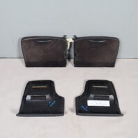 2000-2004 Porsche 911 996 Coupe Rear Seat Set Black Leatherette OEM 99652201101