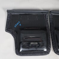 2000-2004 Porsche 911 996 Coupe Rear Seat Set Black Leatherette OEM 99652201101