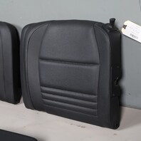 2000-2004 Porsche 911 996 Coupe Rear Seat Set Black Leatherette OEM 99652201101