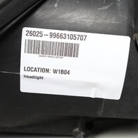 1999-2001 Porsche 911 996 Boxster 986 Left Xenon Headlight 99663115707 OEM