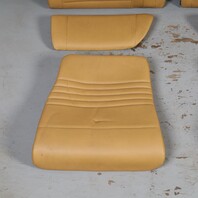1999-2004 Porsche 911 996 Cabrio Rear Seat Set Leatherette Savanna OEM