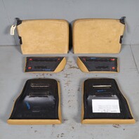 1999-2004 Porsche 911 996 Cabrio Rear Seat Set Leatherette Savanna OEM