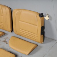 1999-2004 Porsche 911 996 Cabrio Rear Seat Set Leatherette Savanna OEM
