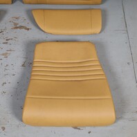 1999-2004 Porsche 911 996 Cabrio Rear Seat Set Leatherette Savanna OEM