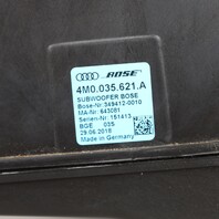 2017-2019 Audi Q7 Trunk Mounted Subwoofer Speaker Box Bose OEM 4M0035621A