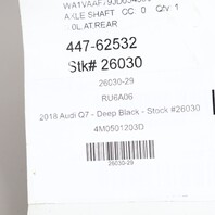 2017-2024 Audi Q7 Rear Axle Shaft CV Joint OEM 4M0501203D