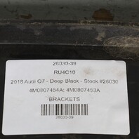 2017-2019 Audi Q7 Rear Bumper Brackets Center / Upper / Lower / Right / Left OEM