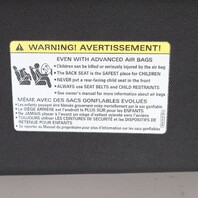 2017-2020 Audi Q7 Right Sun Visor Black OEM 4M0858834B