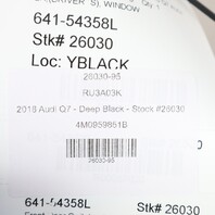 2017-2019 Audi Q7 Left Driver Power Window Switch OEM 4M0959851B