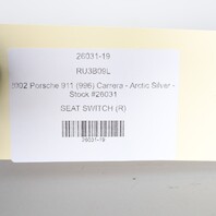 1997-2004 Porsche Boxster 986 Right Standard Seat Switch OEM 99661371400