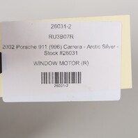 1999-2004 Porsche 911 996 Convertible Right Door Window Motor OEM 99662410204