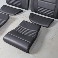2000-2004 Porsche 911 996 Convertible Rear Seat Set Upper Lower Black OEM