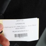 2000-2004 Porsche 911 996 Convertible Rear Seat Set Upper Lower Black OEM