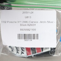 Porsche 911 Boxster Cayenne Hood Emblem Crest Badge Silver OEM 99355921100