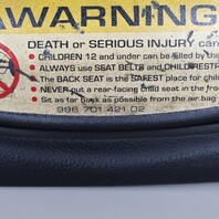 1999-2005 Porsche 911 996 Convertible Left Driver Sun Visor Black OEM