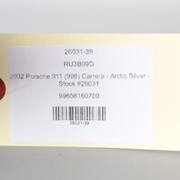 1999-2005 Porsche 911 996 Convertible Left Driver Sun Visor Black OEM